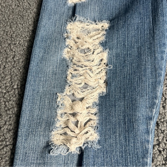 Joes Women's Denim Zip Ankle Distressed Jean Leggings SZ M - Picture 6 of 16